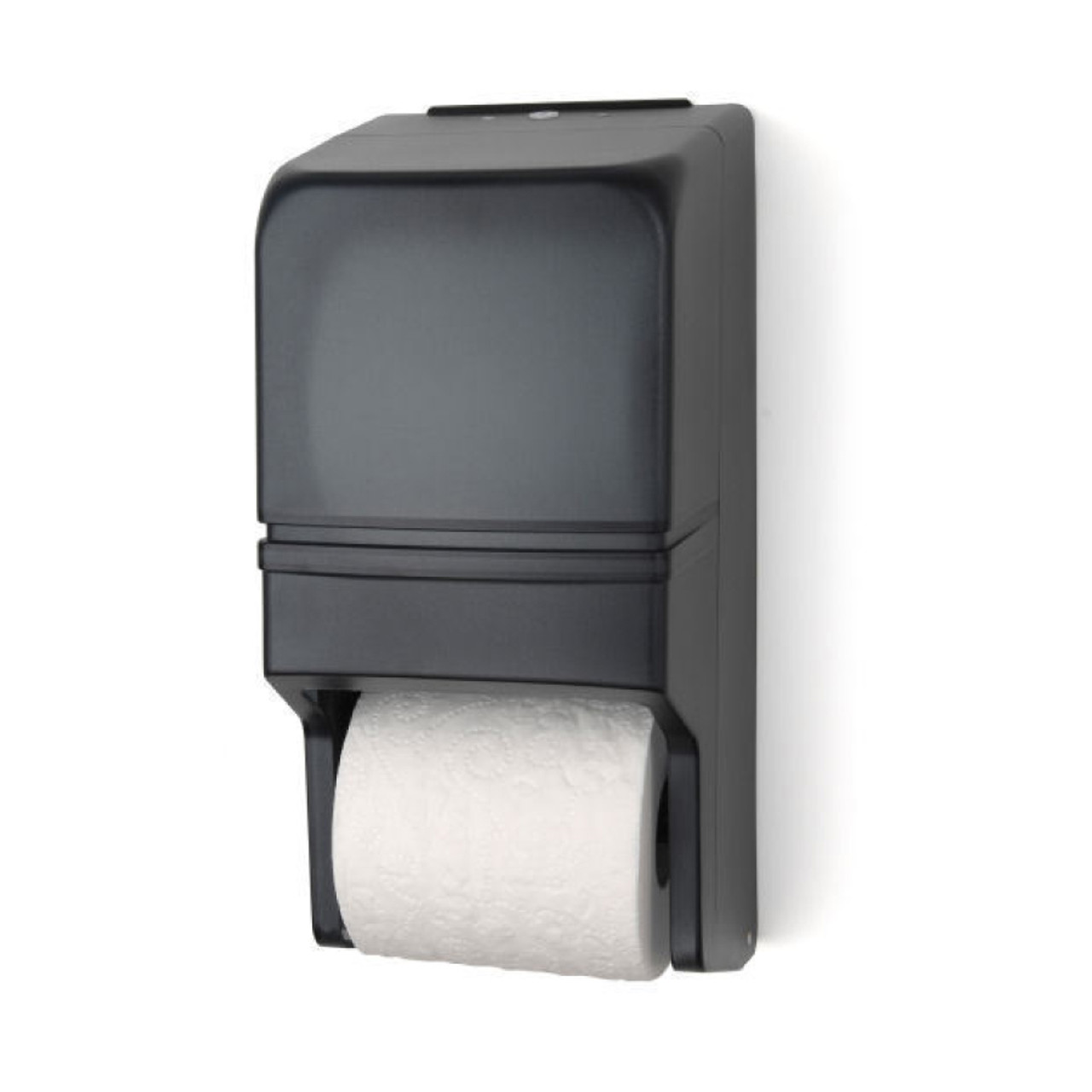 Palmer Fixture RD0025-01 Two-Roll Standard Tissue Dispenser Dark Translucent